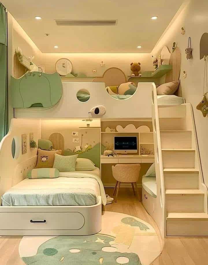 9 Ide Desain Bunk Bed Minimalis untuk Kamar Anak yang Hemat Ruang