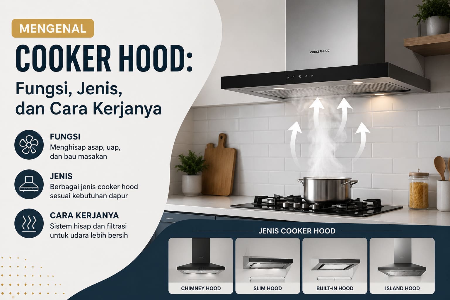Mengenal Cooker Hood: Fungsi, Jenis, dan Cara Kerjanya